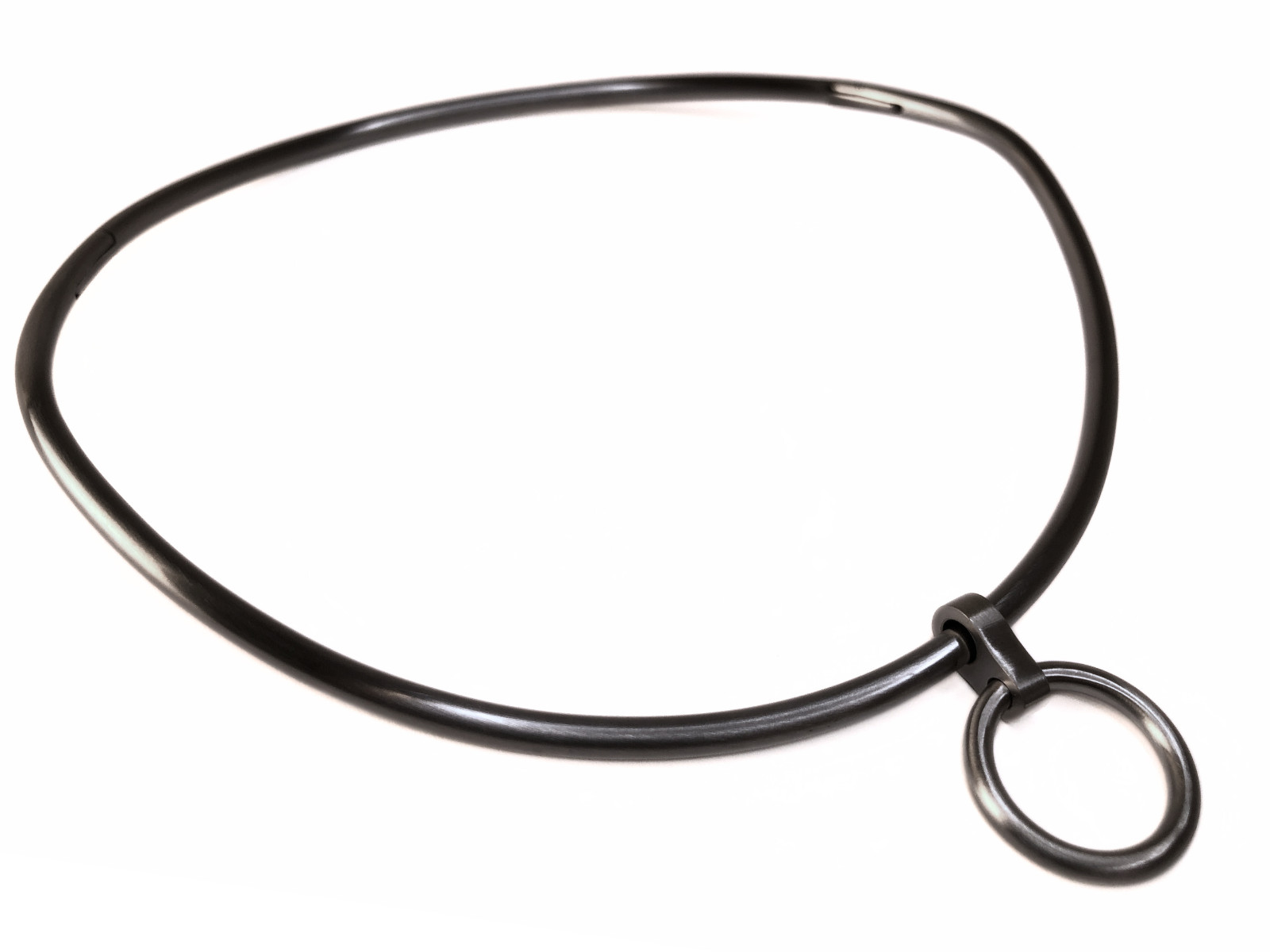 Ultra Petite 4mm Satin Curved Eternity Collar