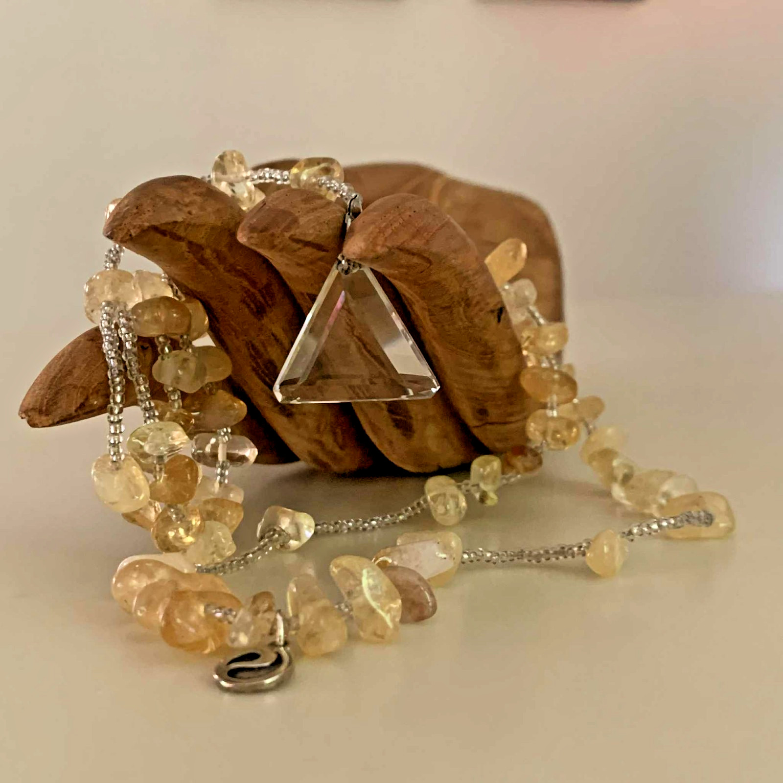 Energy Muse Exquisite “SACRED CITRINE” Necklace 26″ “Light-Happiness-Healing”