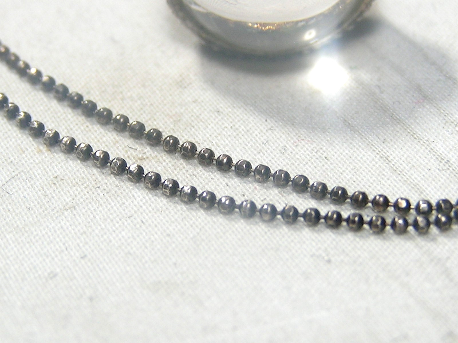 Vintage Sterling Silver, Rock Crystal Quartz Pool Of Light Ball Pendant Necklace