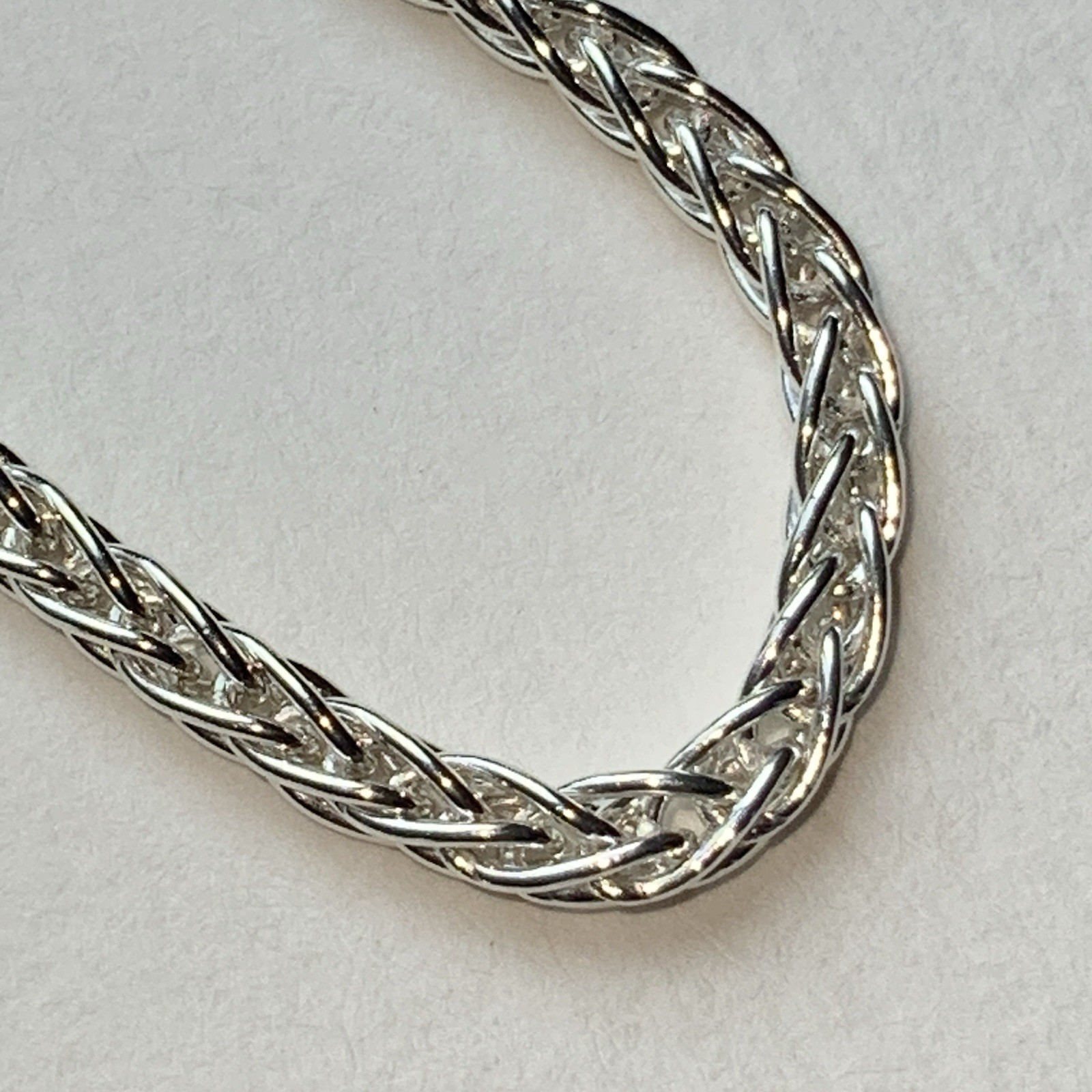 Milor 950 Silver Foxtail Necklace 20” – Made In Italy