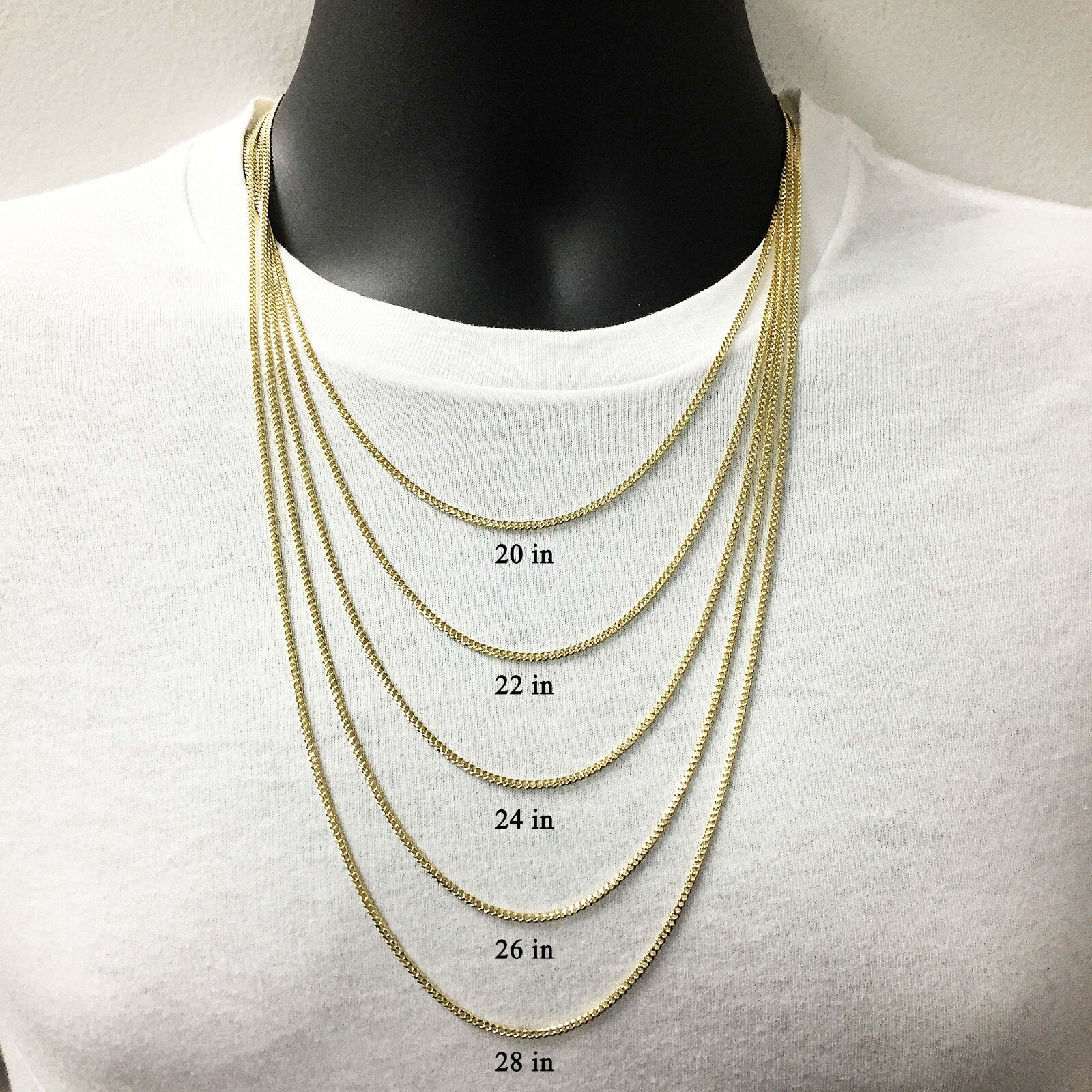 Italian 14k Yellow Gold Miami Cuban Link Chain Necklace 20″ 2mm 6.2 grams