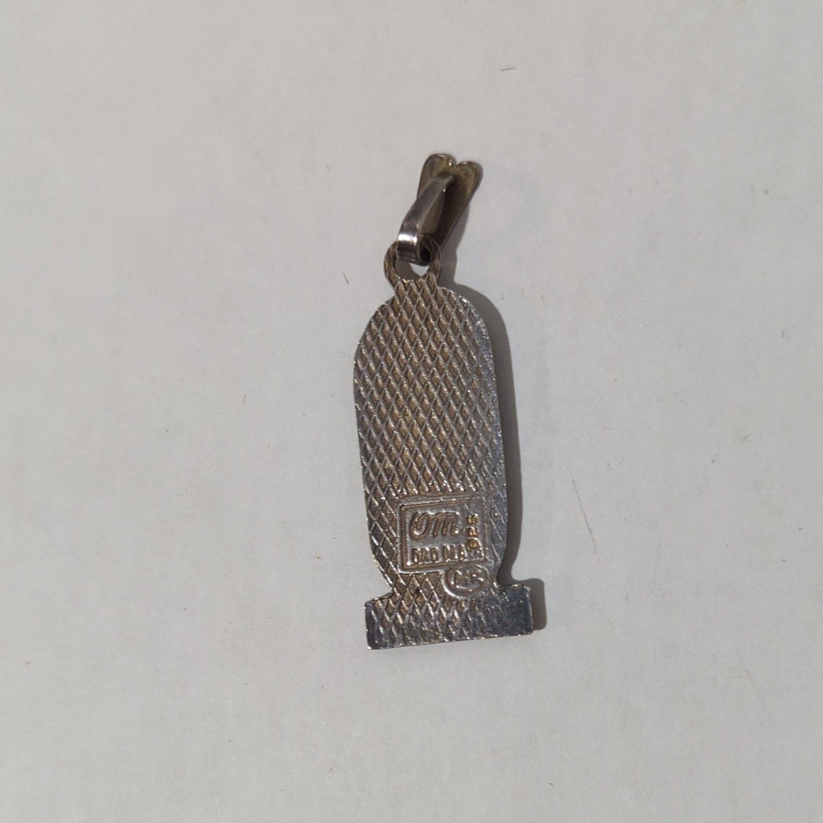 Oro Maya Sterling Silver 925 Egyptian Cartouche Hieroglyphics Symbols Pendant