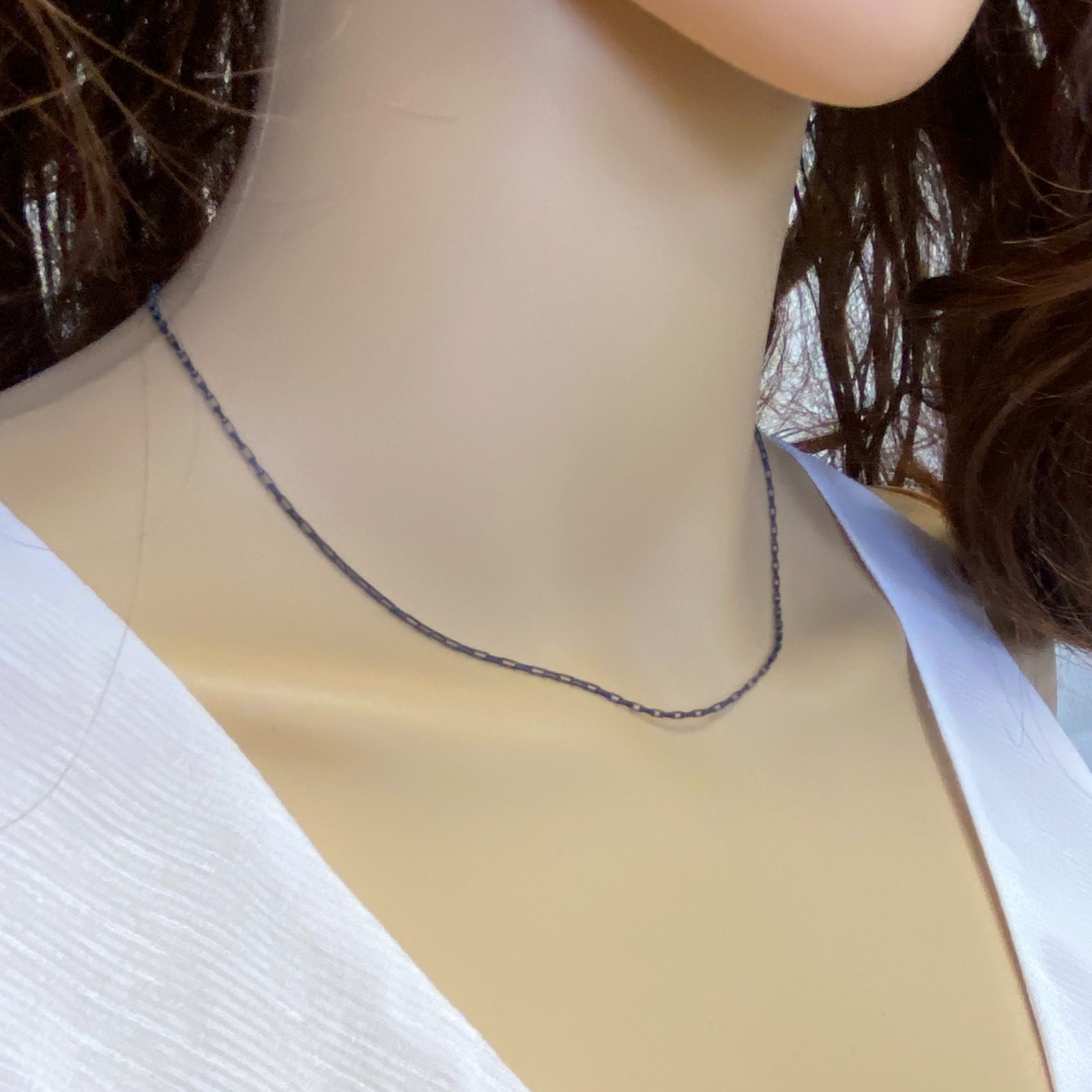 Oxidized Sterling Silver Necklace 2.8mm Box Chain- Small Box Chain (All Sizes)