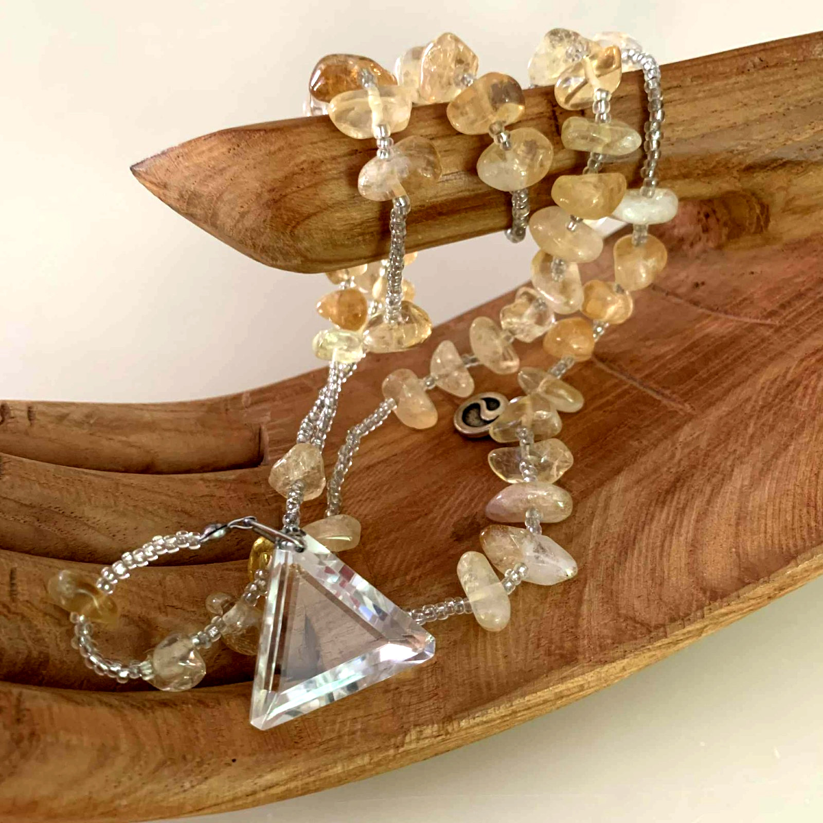 Energy Muse Exquisite “SACRED CITRINE” Necklace 26″ “Light-Happiness-Healing”