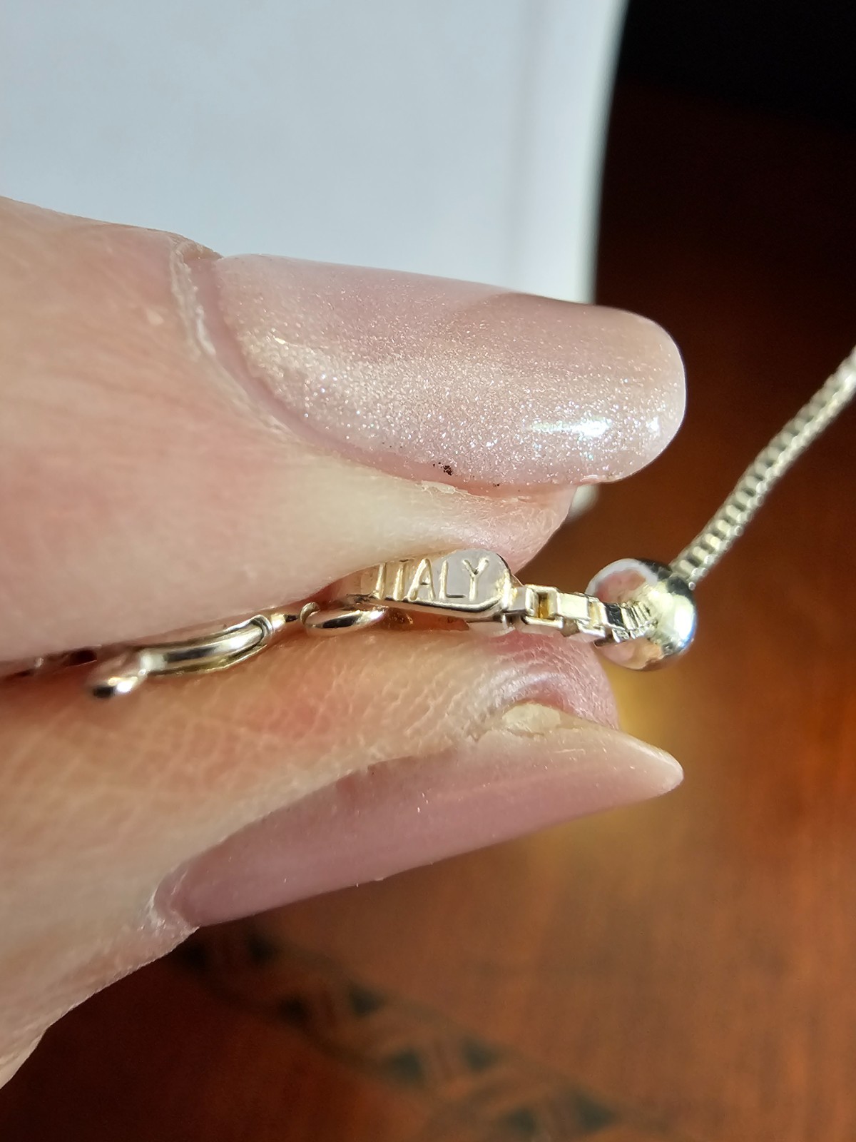 36 in Sterling Silver Lucky Jade Elephant Necklace
