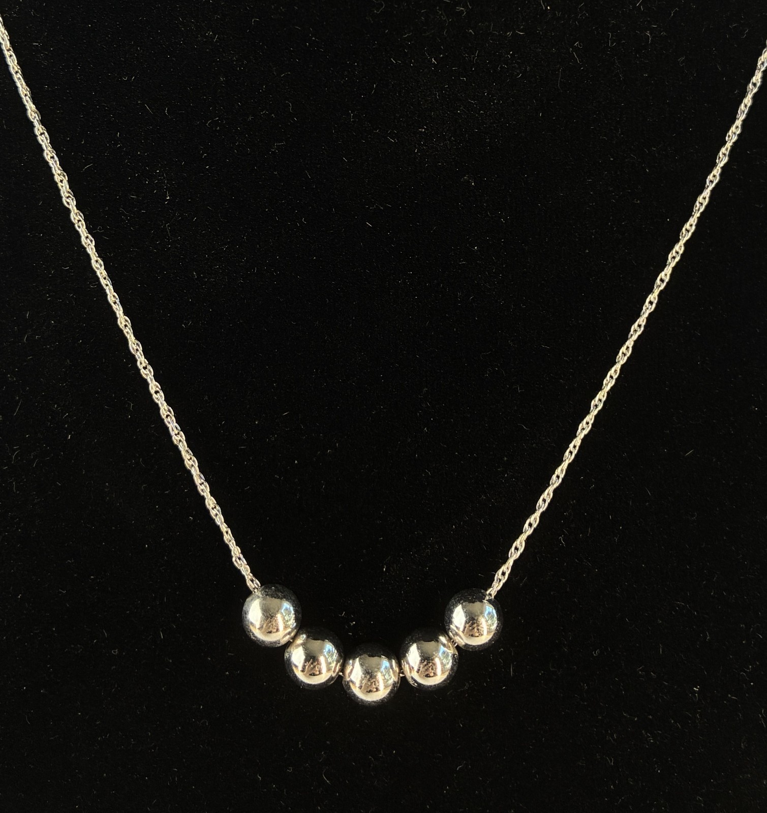 Sterling Silver 7mm Add A Bead 17.5″ Necklace
