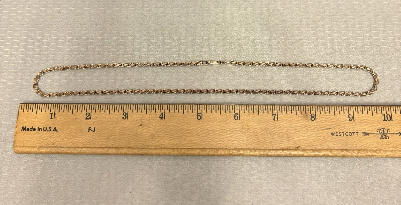 Vintage Milor Italy Gold Vermeil Rope Chain Sterling 925 Necklace 17.65g 3mm 20″