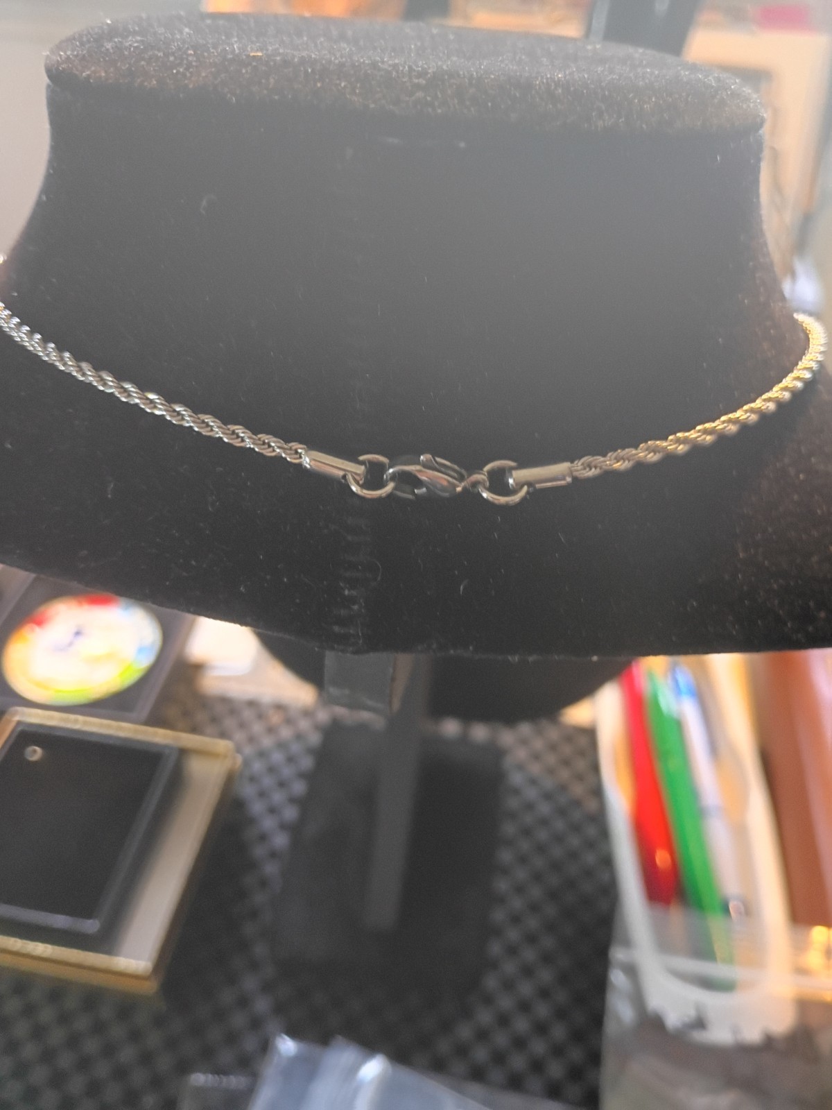 Anchor Silver Link Chain Textured Sterling 925 Marine Men’s Women’s Gift