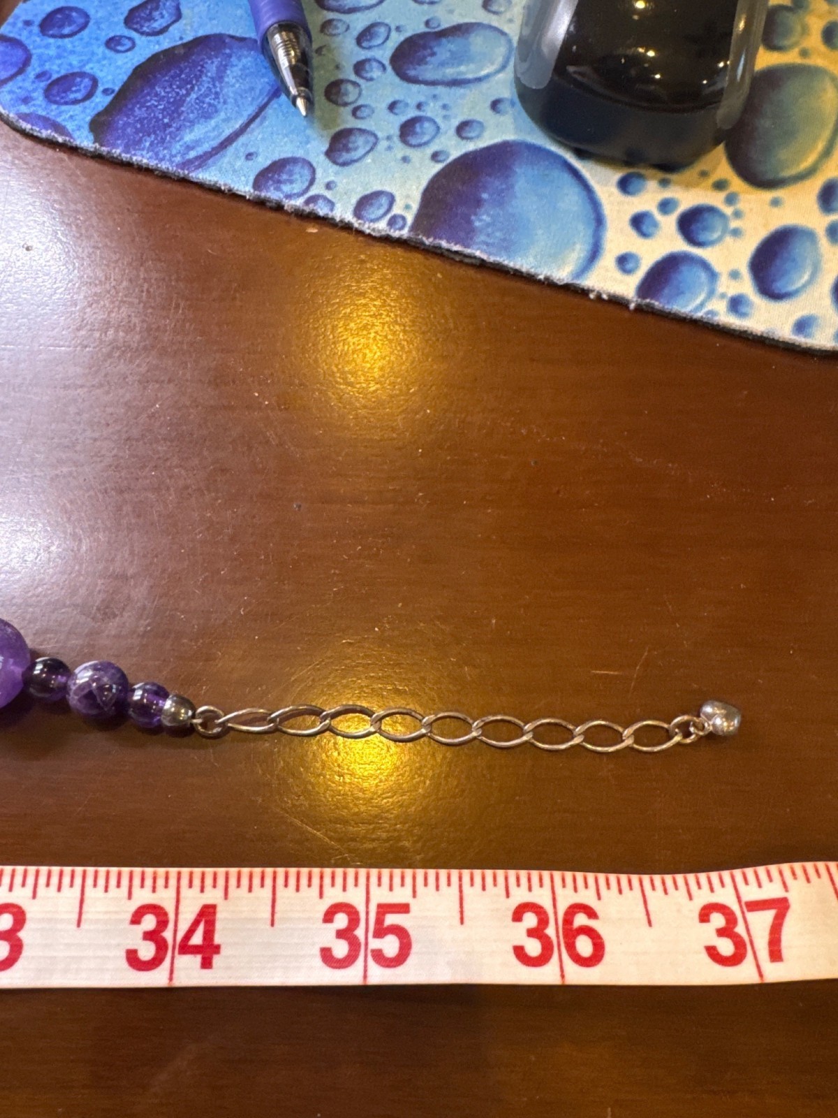 Mine Finds by Jay King DTR Sterling Silver 925 Amethyst Bead Necklace 34″-37″