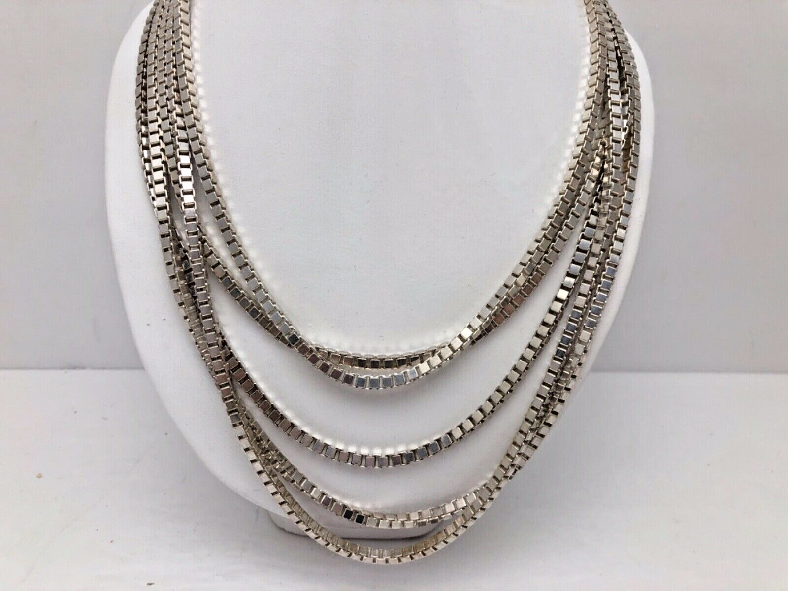 Sterling Silver .925 ~ 2.5mm 4.5mm Box Chains Necklace 16″ – 30″