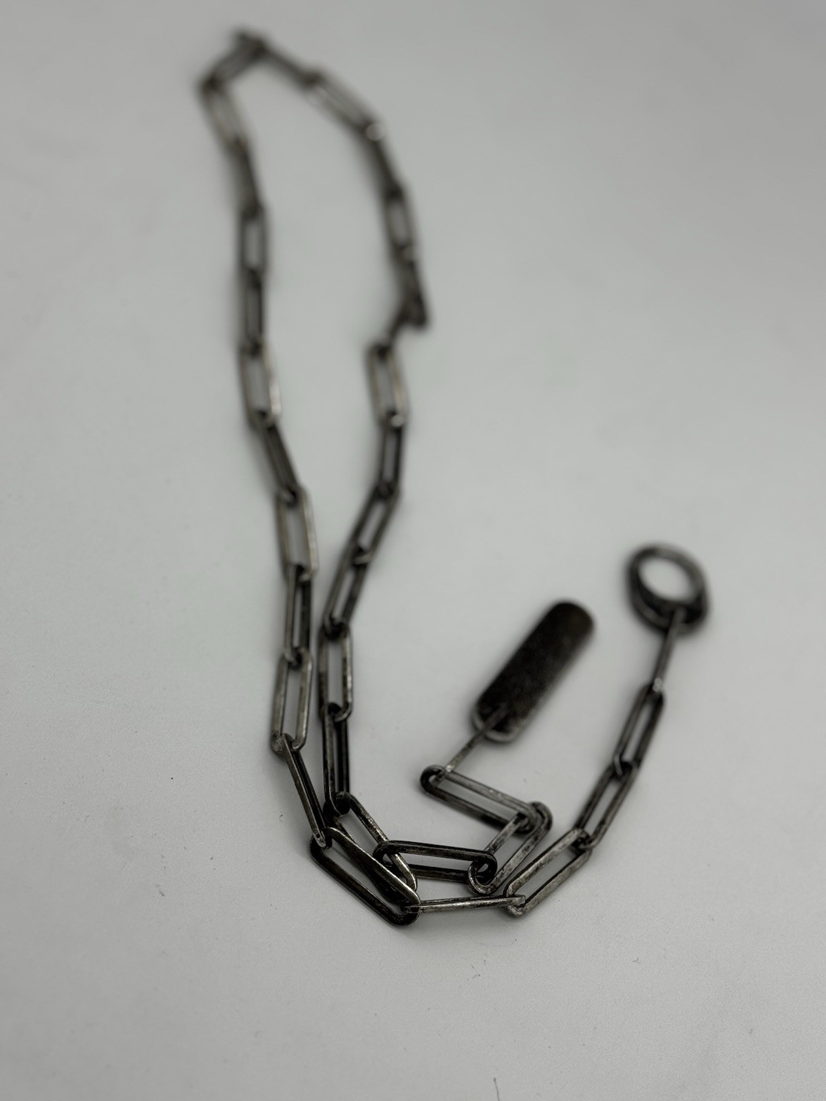 HTF! Pianegonda Sterling Silver Toggle Chain Link Necklace 30”