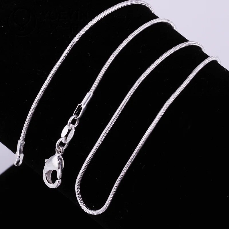 Men&Women’s 925 Sterling Silver Tarnish-Free Italian Chain Necklace 40CM-16IN*