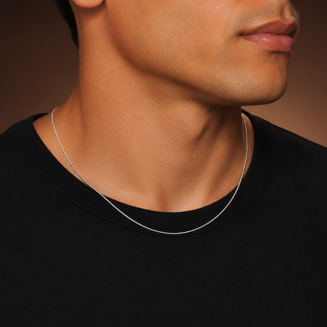 925 Sterling Silver Italian Snake Chain Necklace – 0.7mm