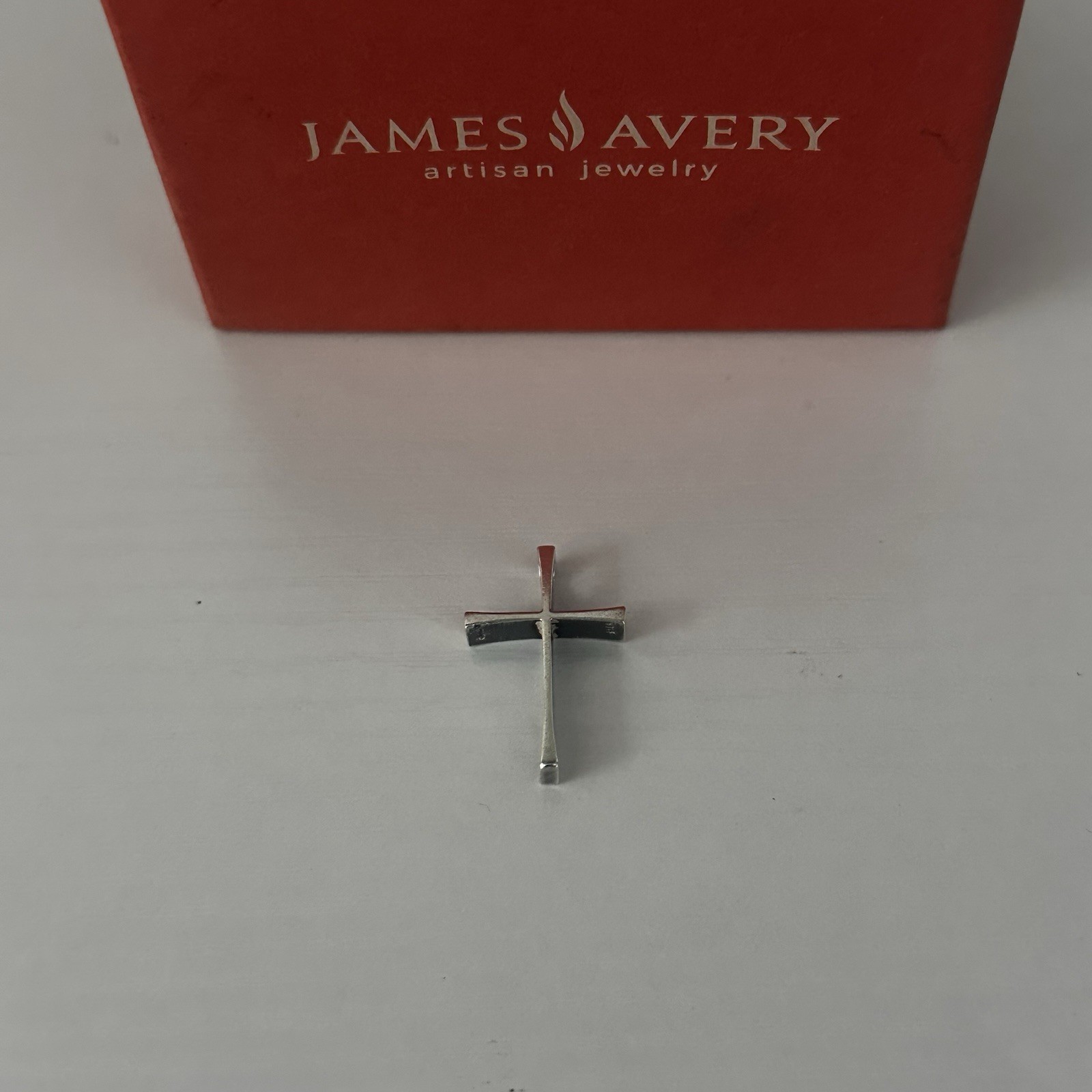 Retired Rare James Avery Thick Cross Pendant with Inner Bail