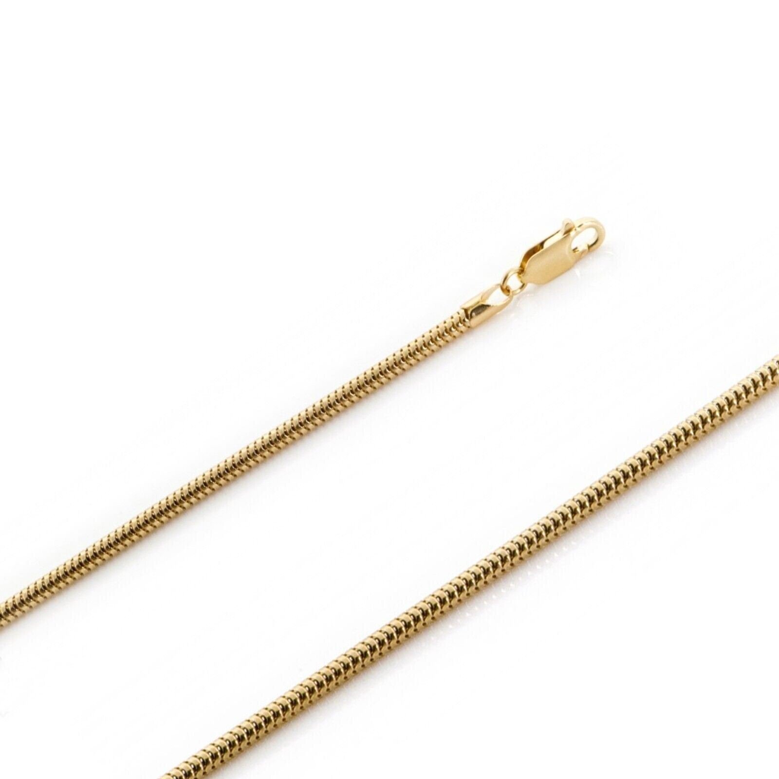 925 Sterling Silver 14k Gold-Plated 3.5mm Snake Chain Necklace All Sizes – Italy