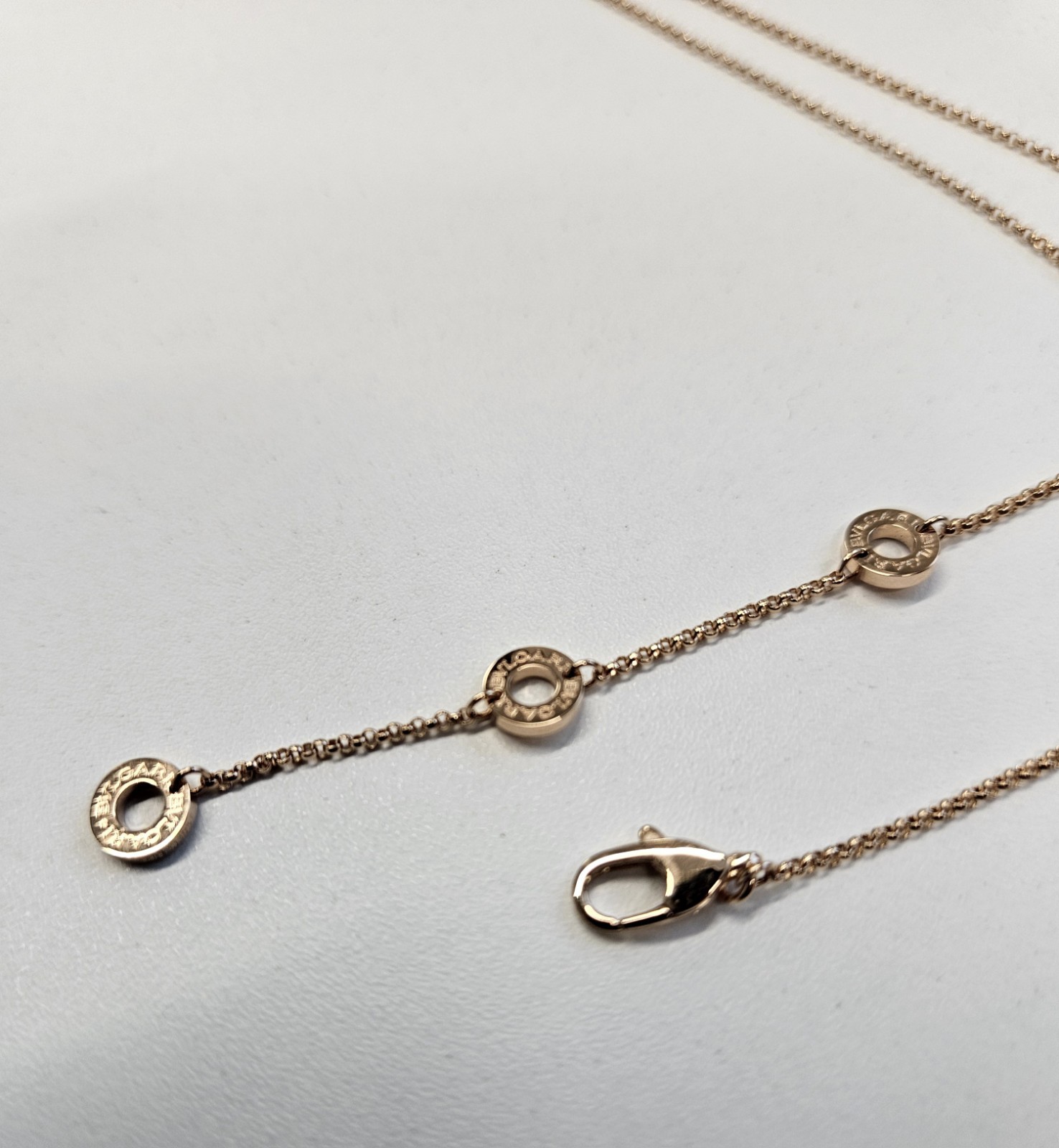 Bvlgari B.zero1 18KT Necklace With Gold Pendant Set With Pavé Diamonds