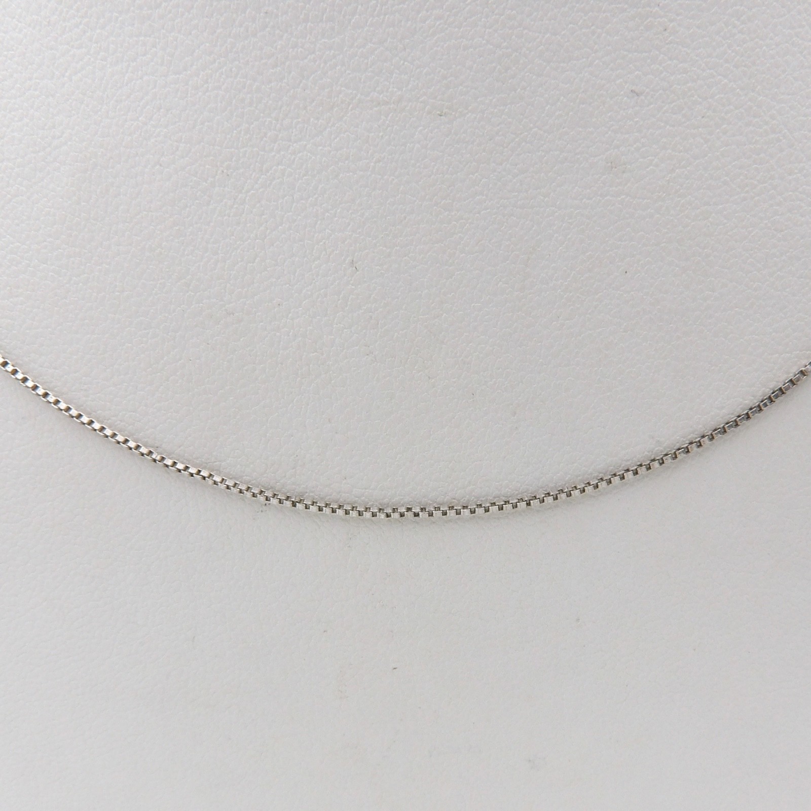 Sterling Silver Venetian Box Link Pendant Chain Necklace 21in 1mm