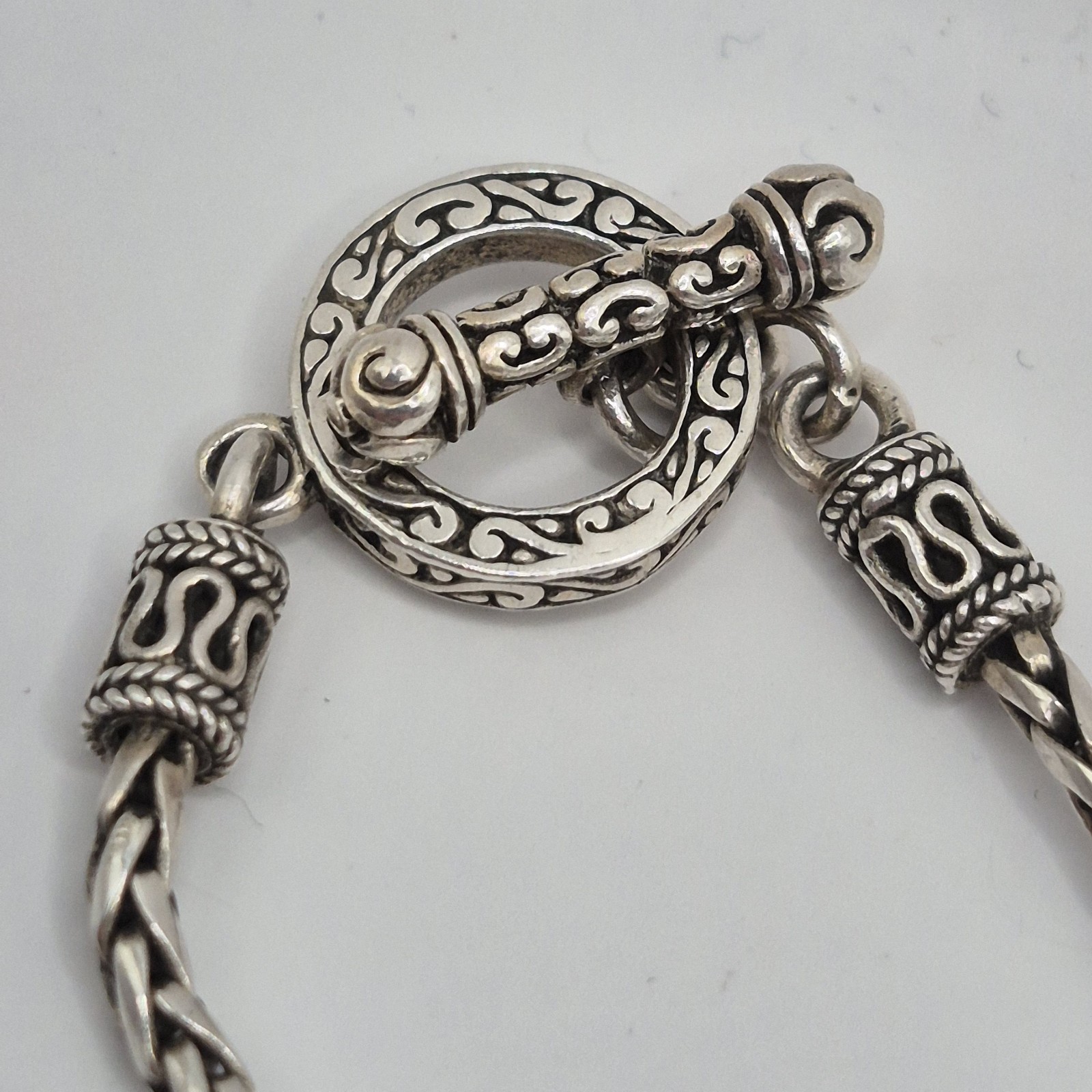 Modern Effy Sterling Silver 925 Wheat Foxtail Chain Link Necklace 18″ Balissima