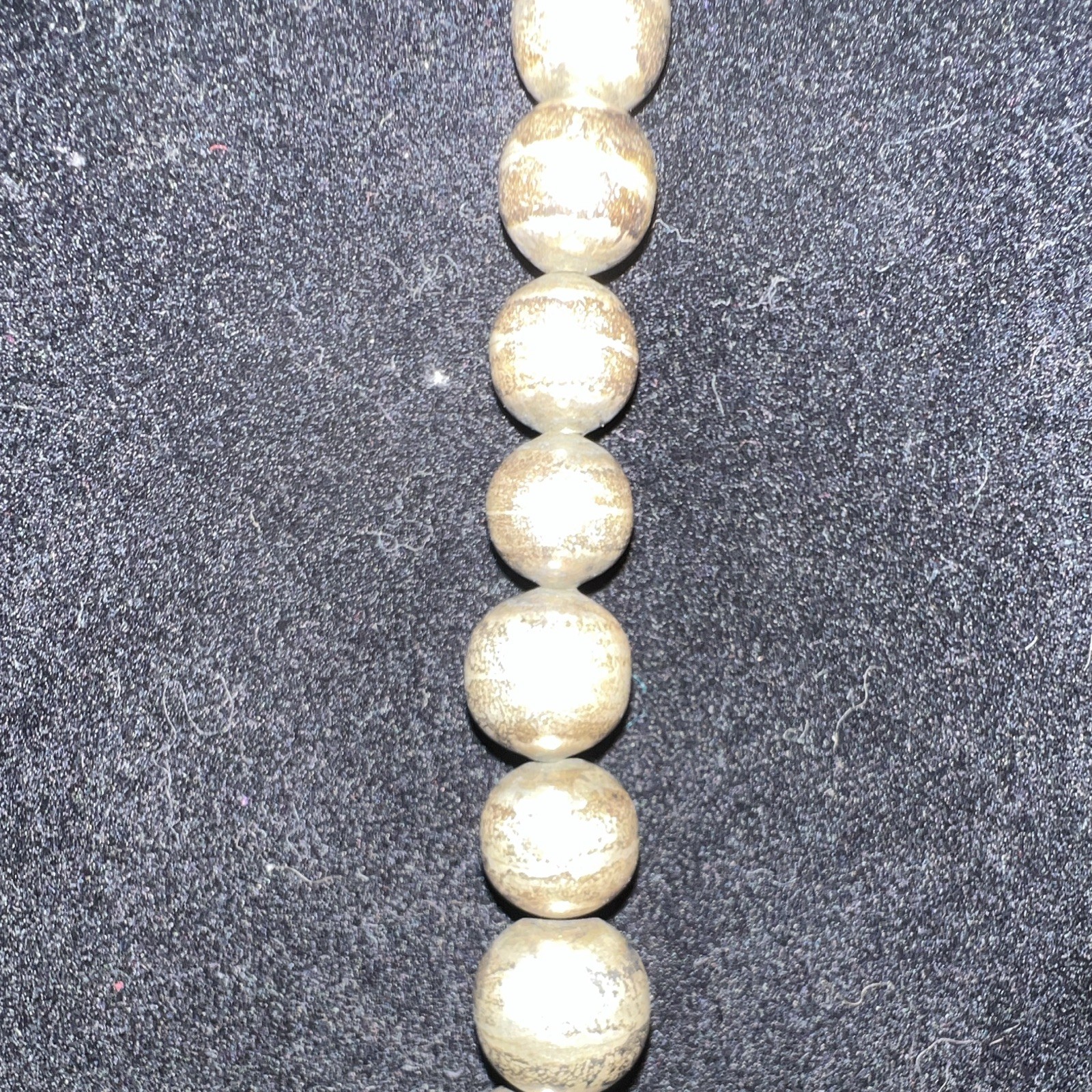 925 Sterling Silver Signed Necklace Mexico TH-31 Chain Box Clasp Navajo Pearl