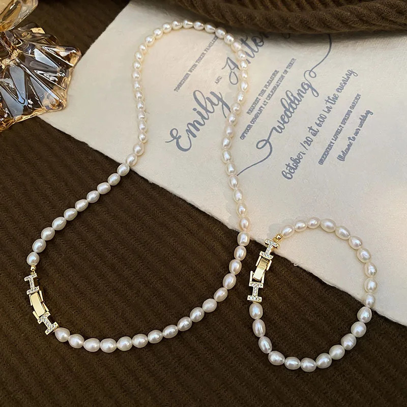 New Arrival 100% Natural Freshwater Pearl 14K Gold Filled Lady Necklace Jewelry