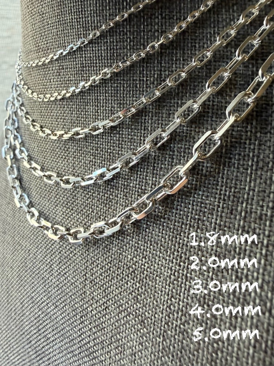 Sterling Silver Mariner Anchor Chain Necklace 1mm 2mm 3mm 4mm 5mm 7-30″ Unisex