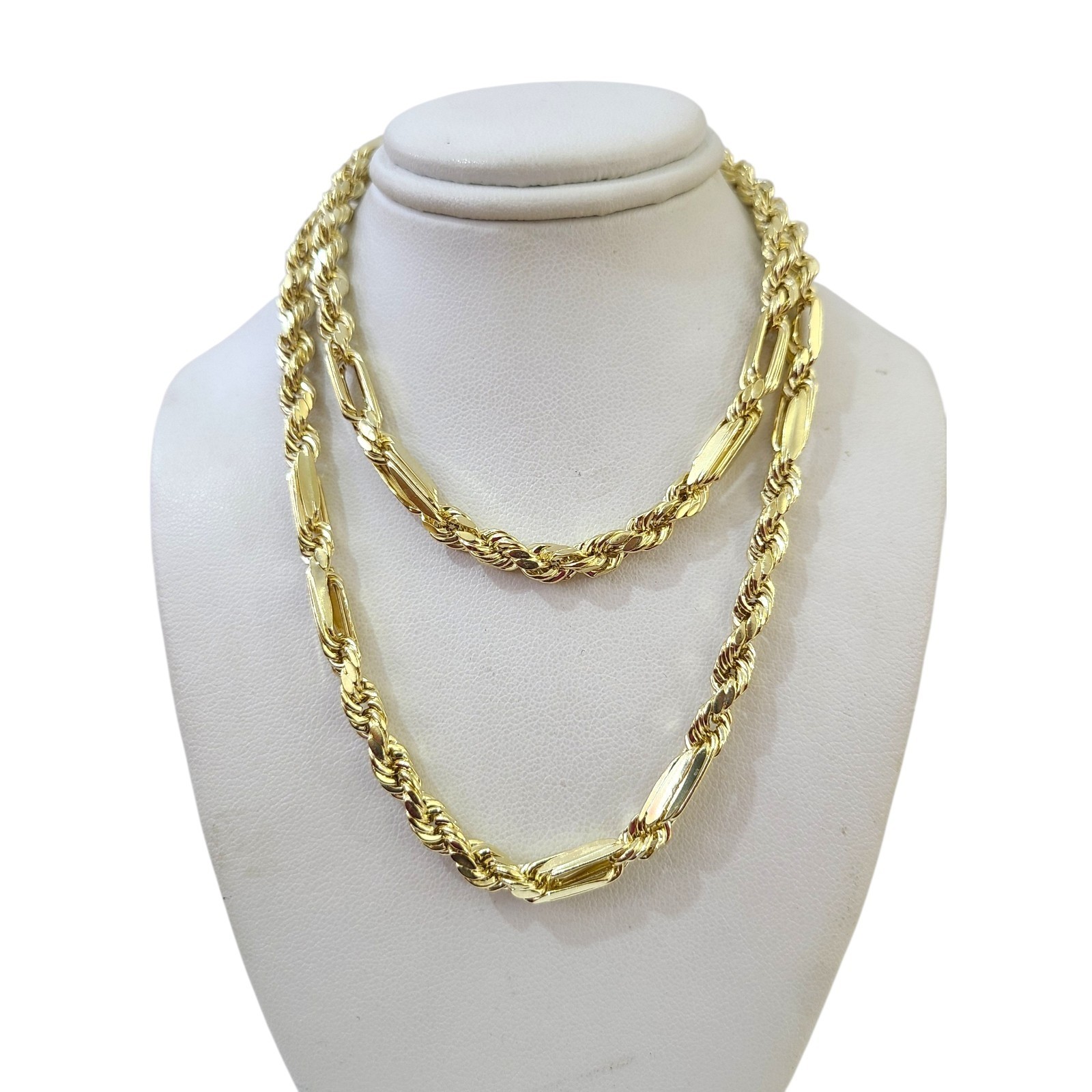 Real 14k Yellow Gold Milano Rope Chain 6mm Necklace 18″-30″ in Men Women