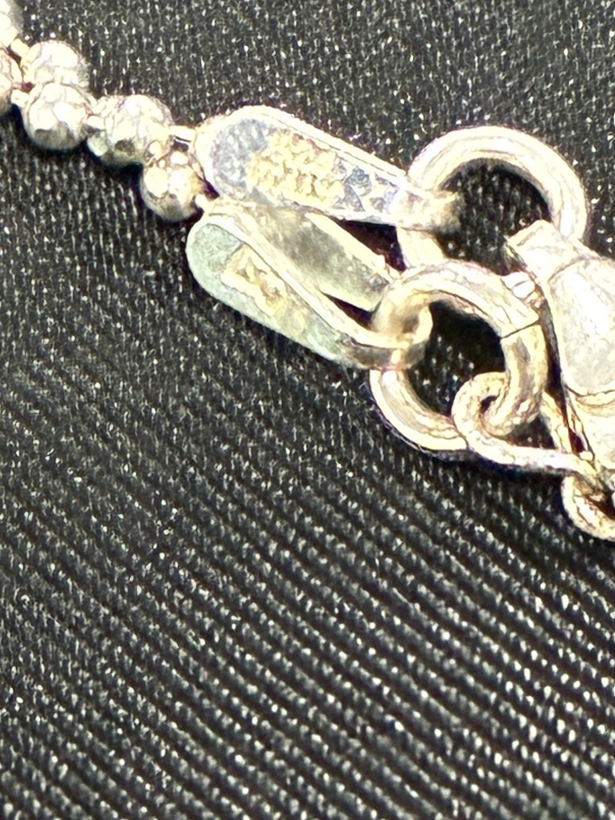 Sterling Silver 925 Heart Love Charm Pendant Ball Chain Lobster Clasp Signed