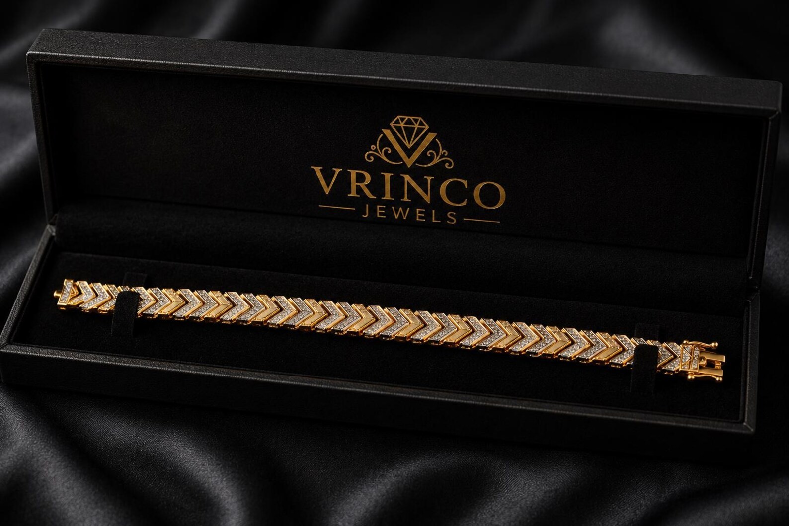 Huxley 18KT Gold Lab Grown Diamond Bracelet Unisex Luxury Fine Jewelry Gift