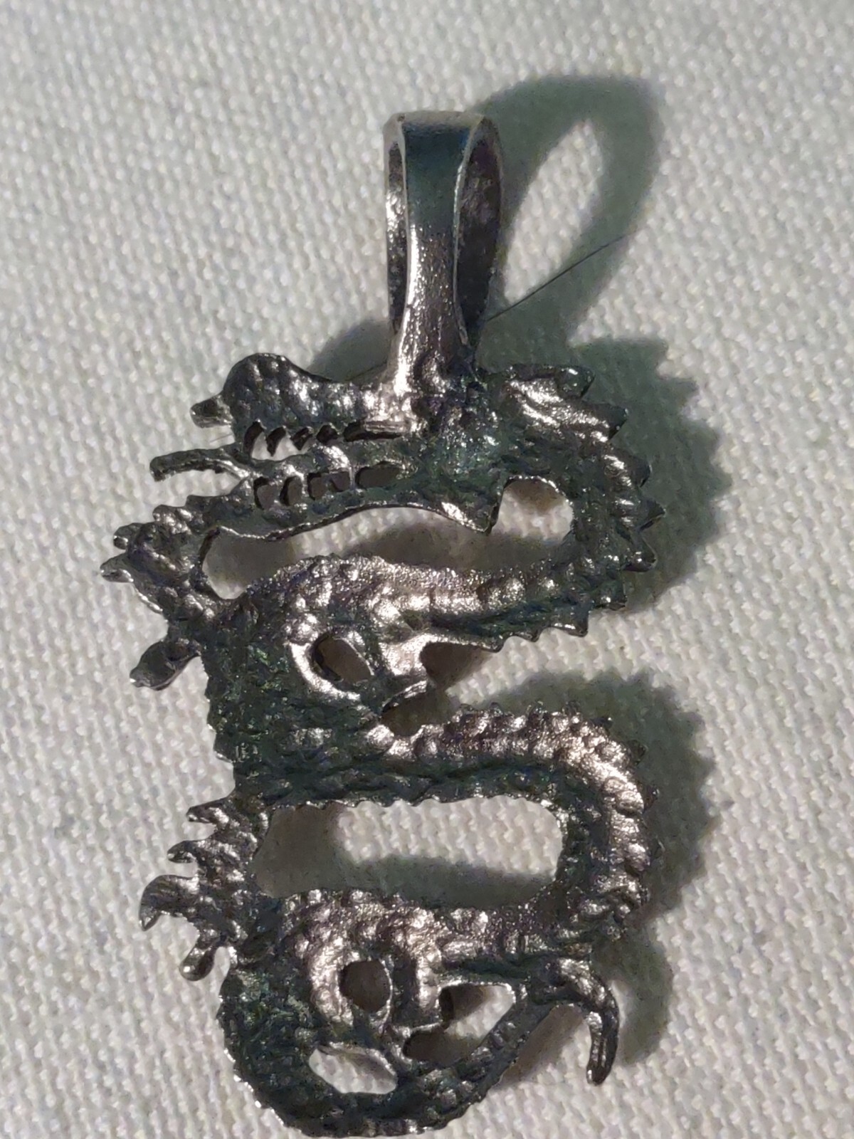 Pewter Dragon Pendant. Very good condition