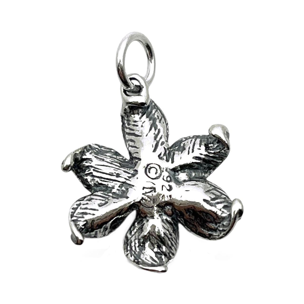 Sterling Silver Lily Flower Charm Necklace