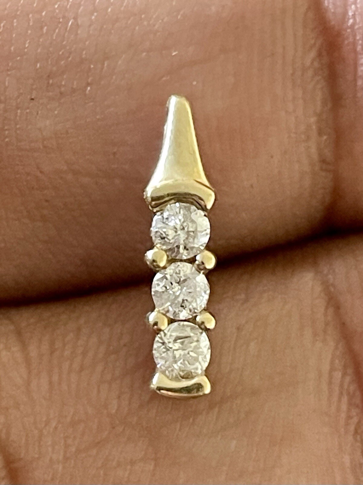 10k Yellow Gold 0.24CTW Diamond Pendant (PB222)