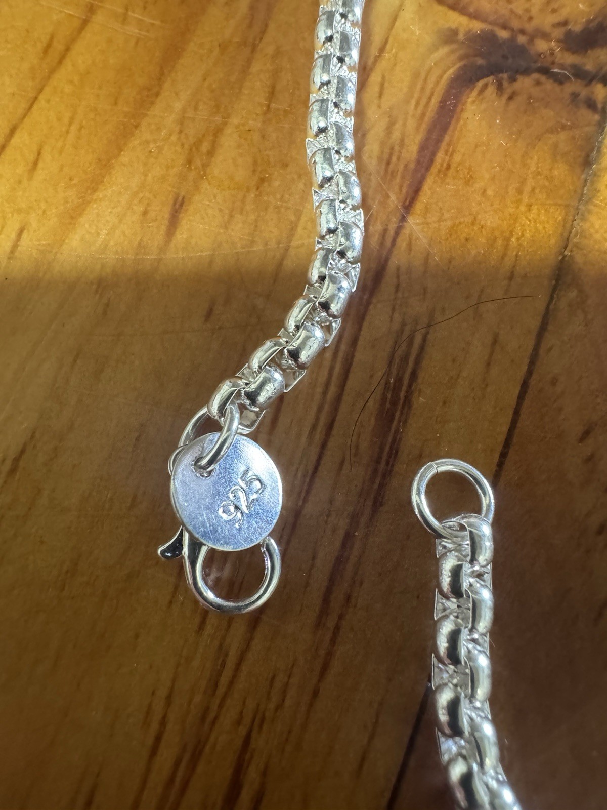 20in 925 Sterling Silver Box Chain Necklace,8in box chain bracelet combo