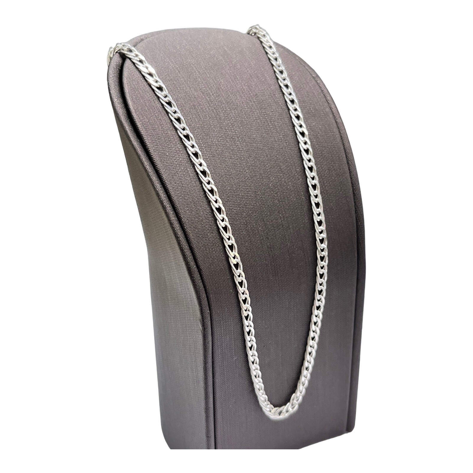 Silver 925 Double Curb Link Chain Necklace 6.0 Grams 40cm. Brand New