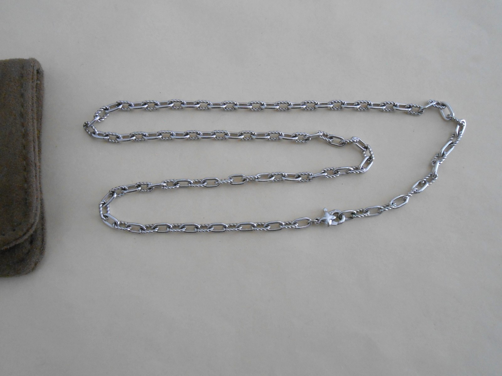 $395 David Yurman Sterling Silver 3mm Madison chain Necklace 18”
