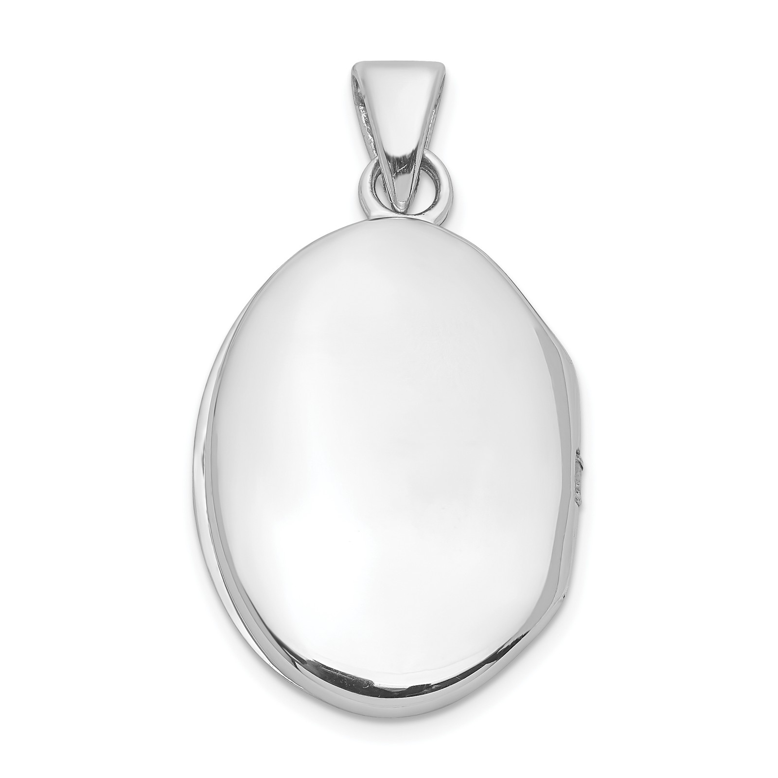 Silver Diamond Accent Filigree Oval 22mm Locket QLS1024