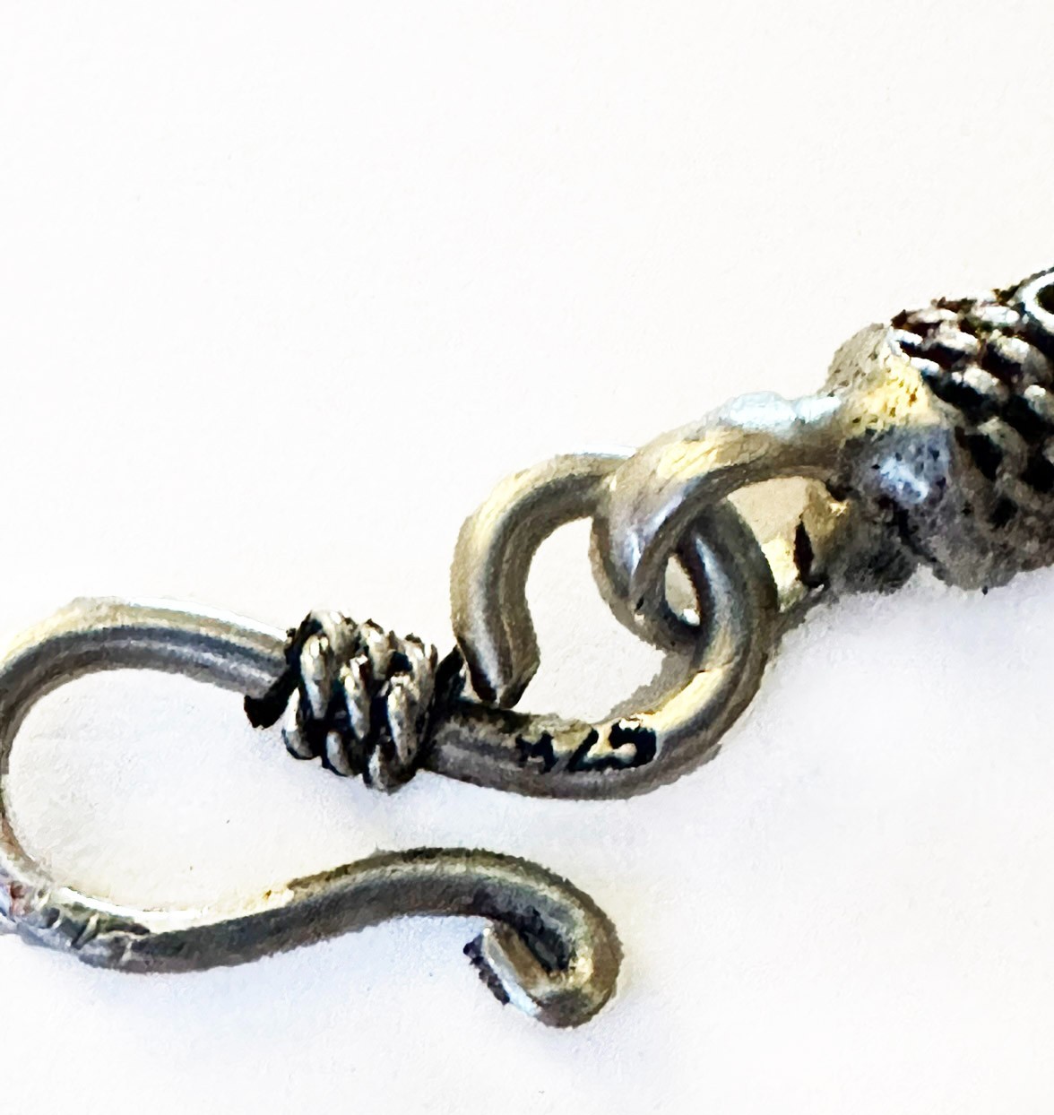 Sterling Silver Rope Chain Necklace 16” | Egypt 925 | S-Hook Clasp | 19g