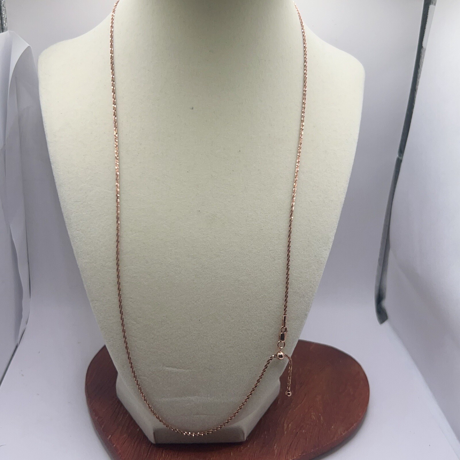 Vintage Sterling Silver 925 Heavy Rose gold Filled Vermeil Necklace