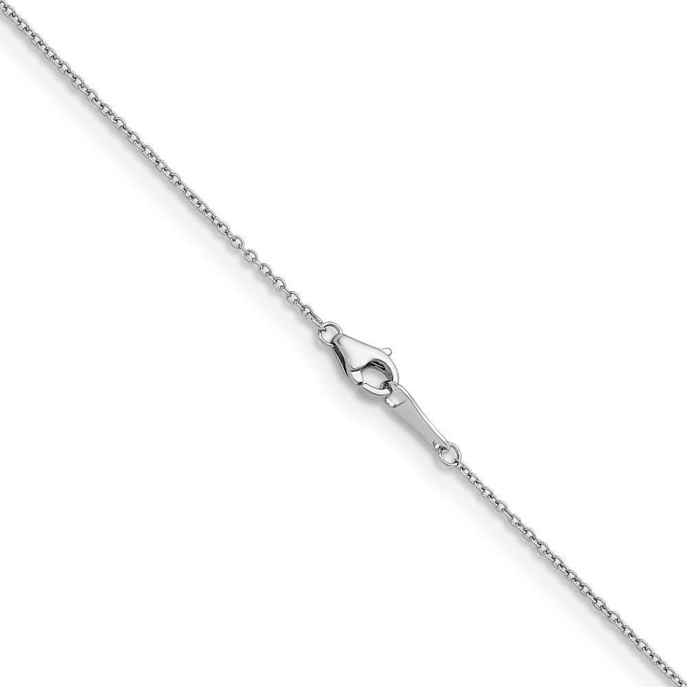 Platinum 1.1mm Solid Cable 20 inch Chain Necklace For Women Men 2.61g