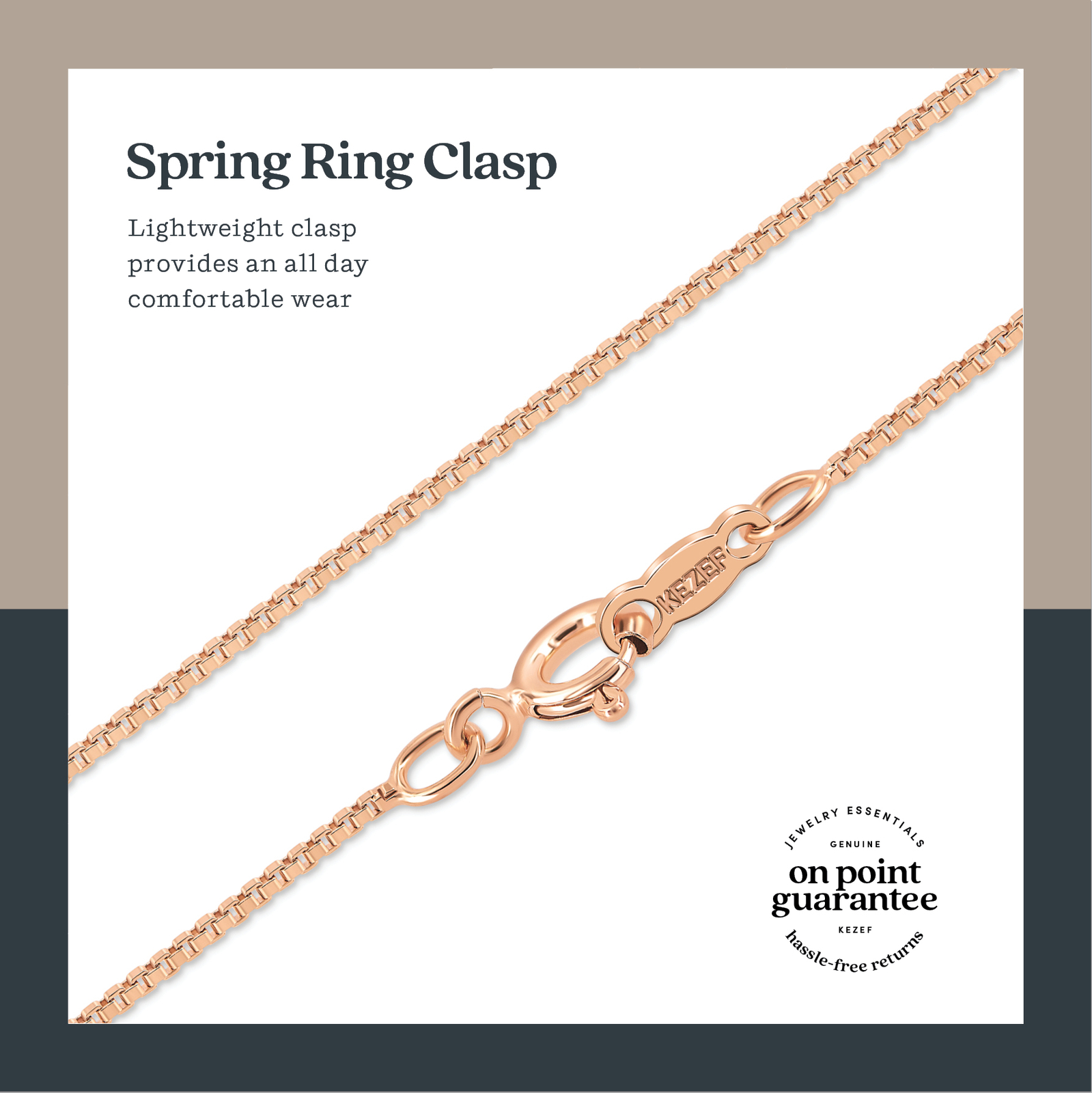 Rose Gold Plated .925 Sterling Silver 1mm Box Chain Necklace 12 – 40 inches!