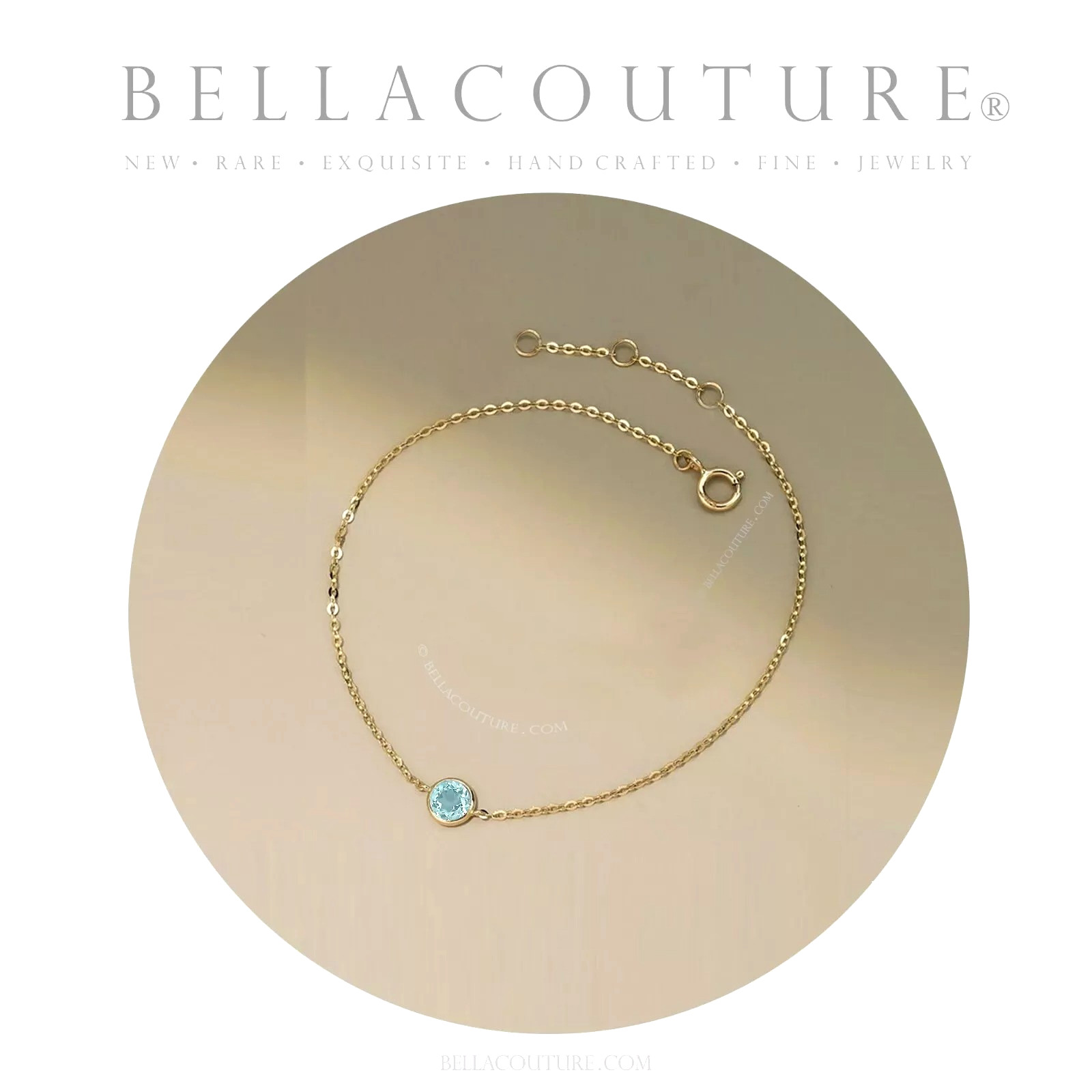 ❤️ NEW RARE 14K YELLOW GOLD SLEEPING BEAUTY TURQUOISE STATION NECKLACE 18″ – 16″