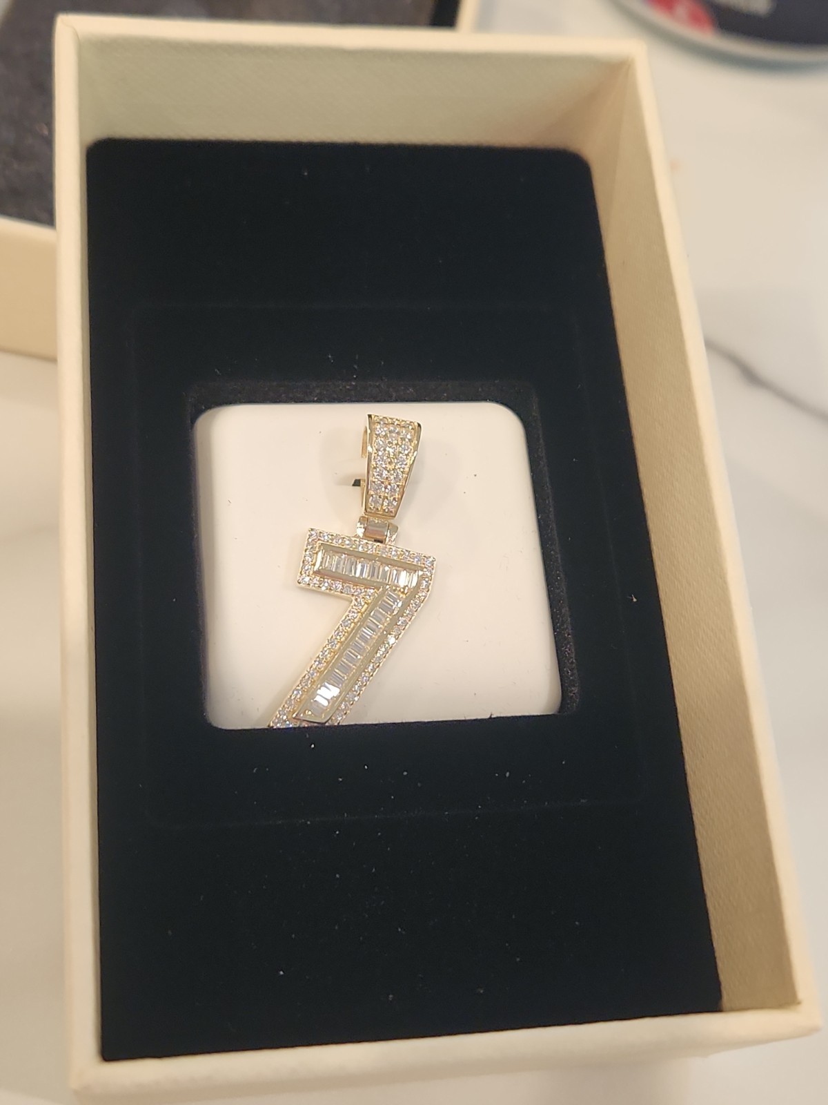 925 STERLING SILVER #7 PENDANT