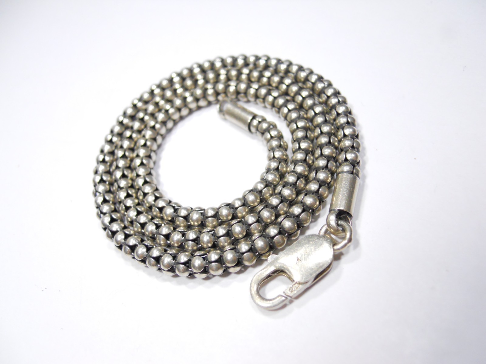 SILPADA 17.25″ INCH 4.5mm POPCORN CHAIN STERLING SILVER 925 NECKLACE FOR PENDANT