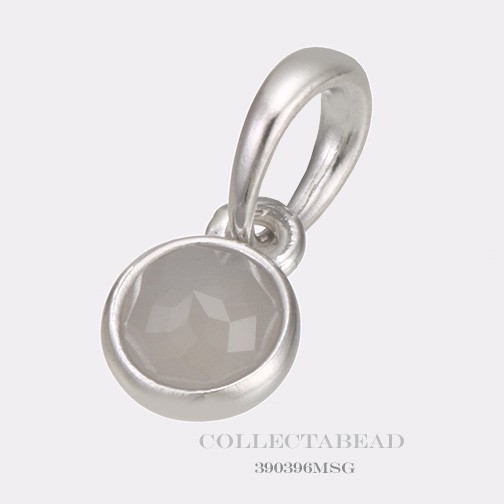 Authentic Pandora Sterling Silver June Rock Crystal Droplet Pendant 390396MSG