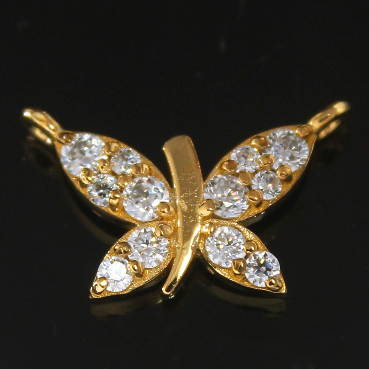 Round Certified Natural Diamond Classic Elegant Proposal Pendant 14K Gold Over