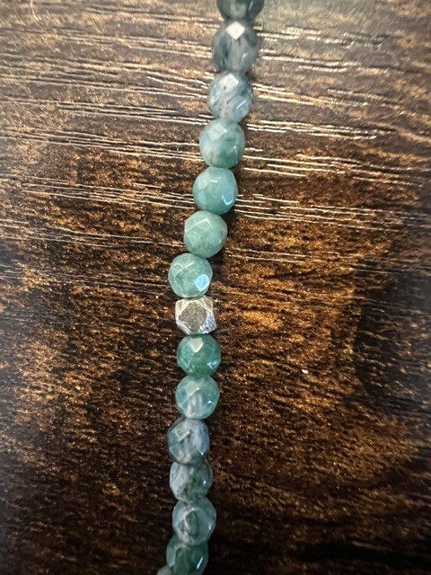 Grace+Heart 42″ Rainbow Tourmaline & Sterling Silver Bead Necklace