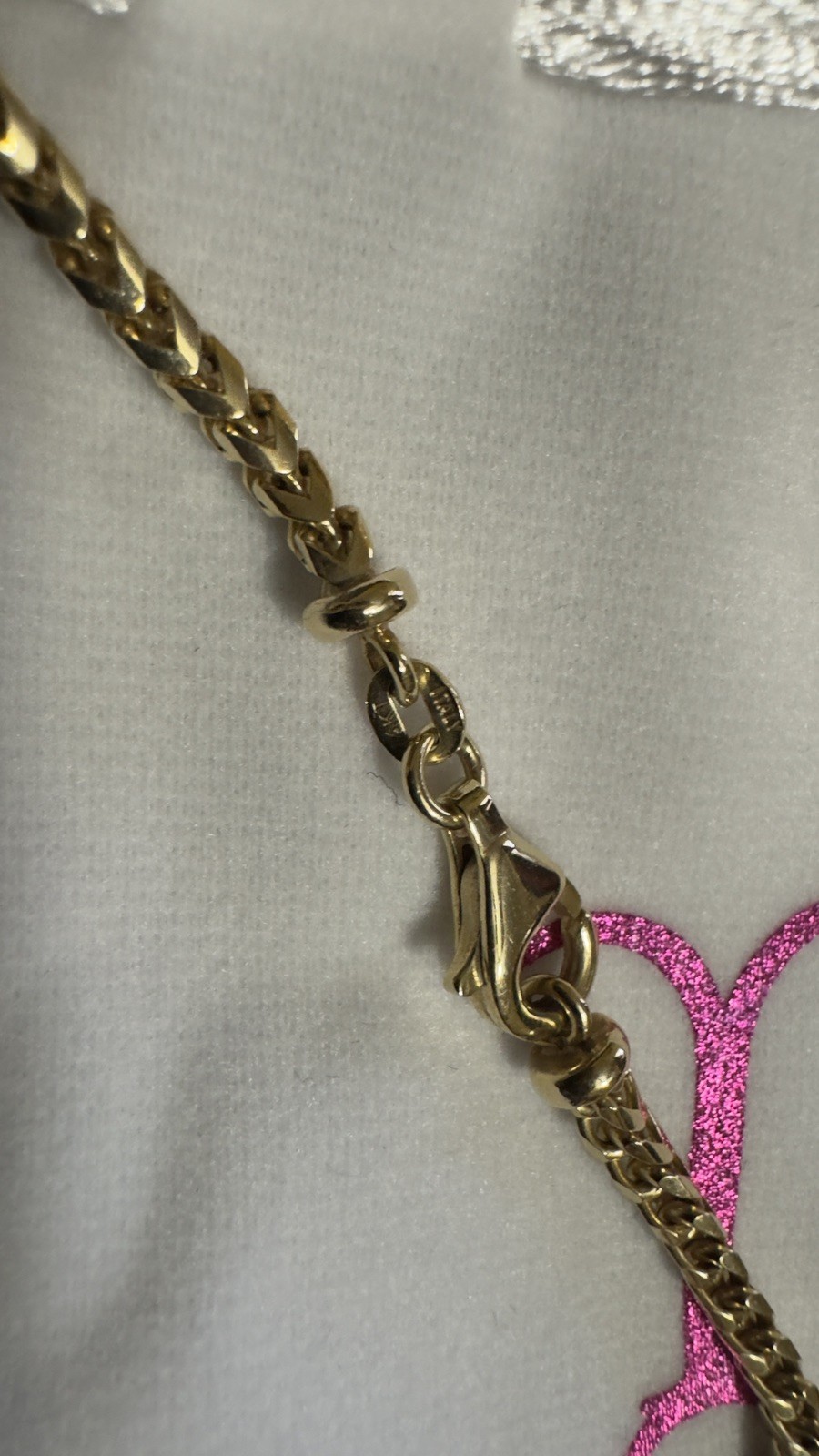 14k Solid Gold Chain Franco 3mm Jacoje 26.2 Grams