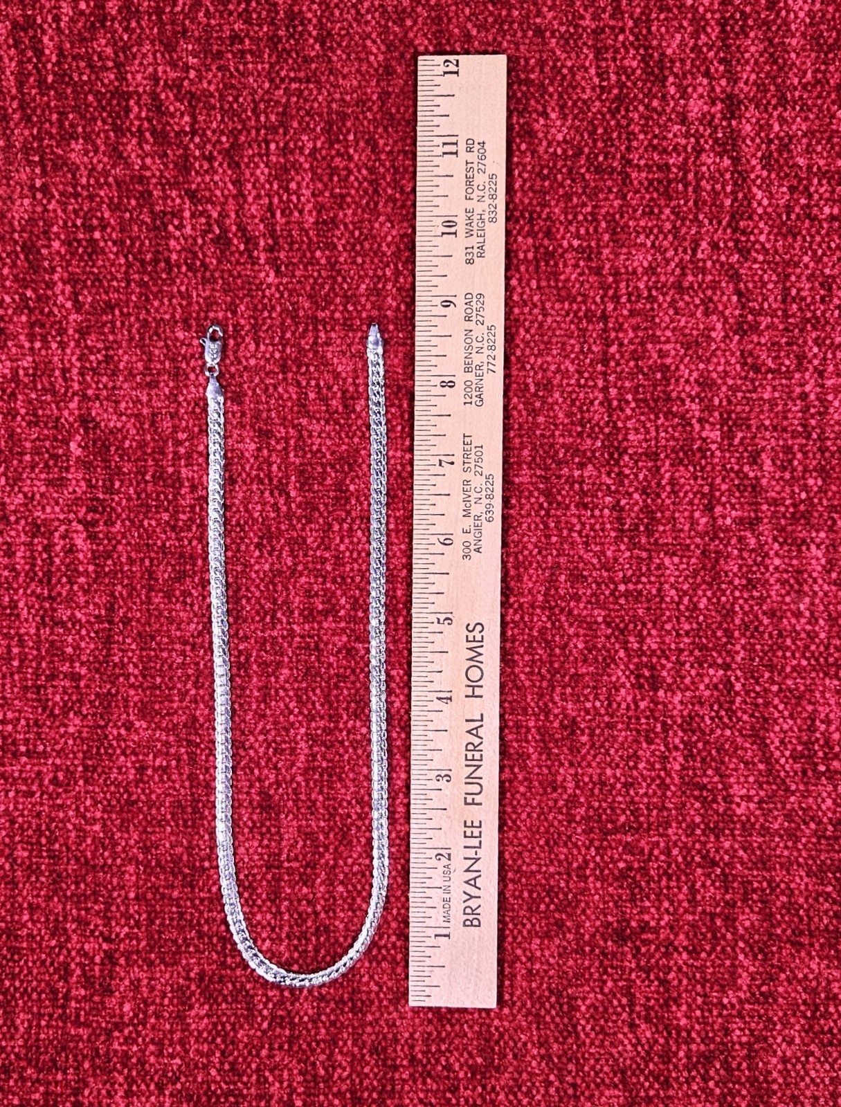 Real 925 Sterling Silver 6mm Wide Side Chain Link Necklace, Lobster clasp 18inch