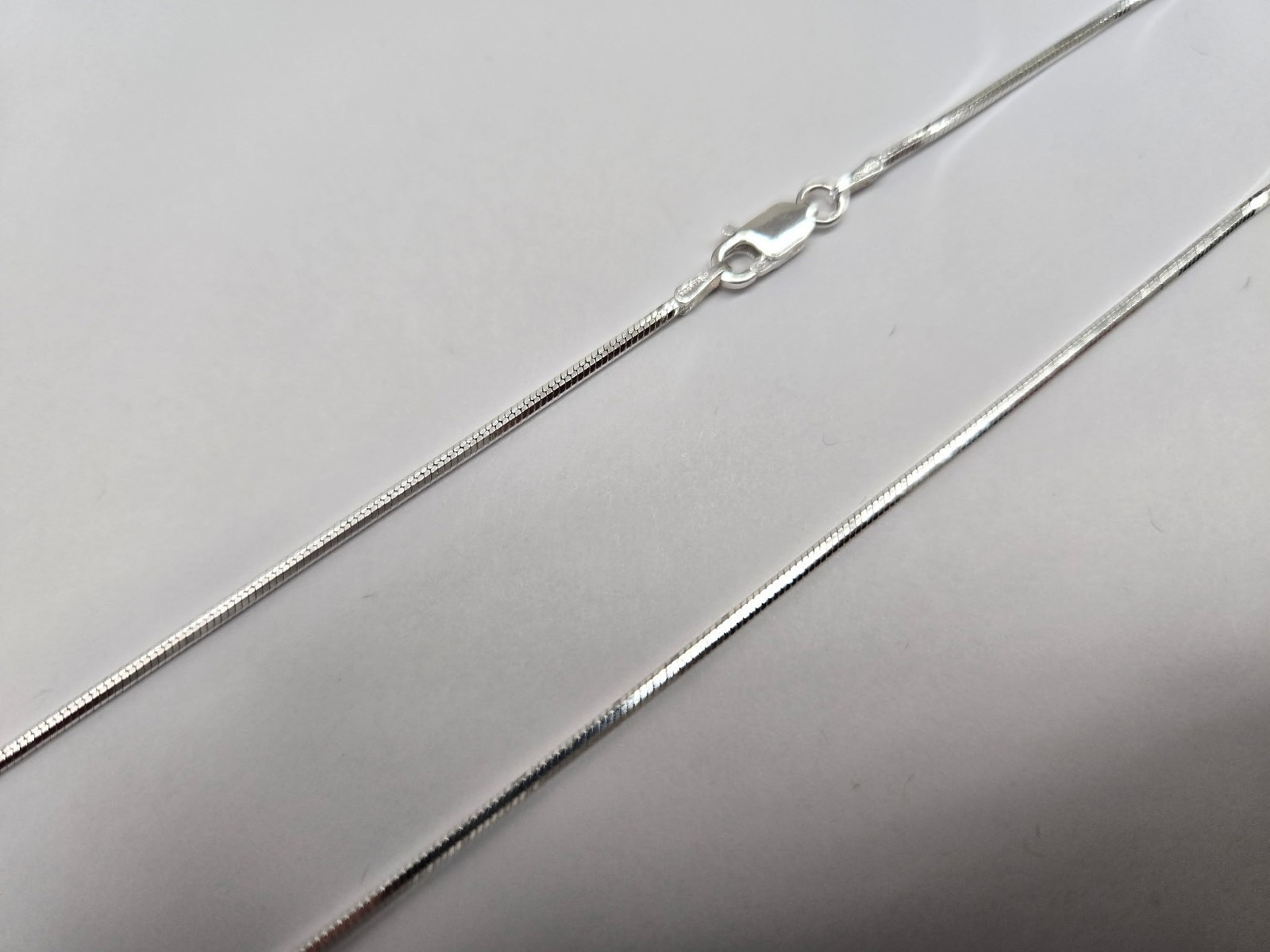 925 Sterling Silver Thin Square Snake Chain Necklace Bracelet 1.4mm 7″ to 30″
