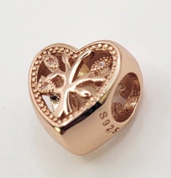 925 Sterling Silver Tree Of Life Family Charm Pendant For Bracelet /Necklace
