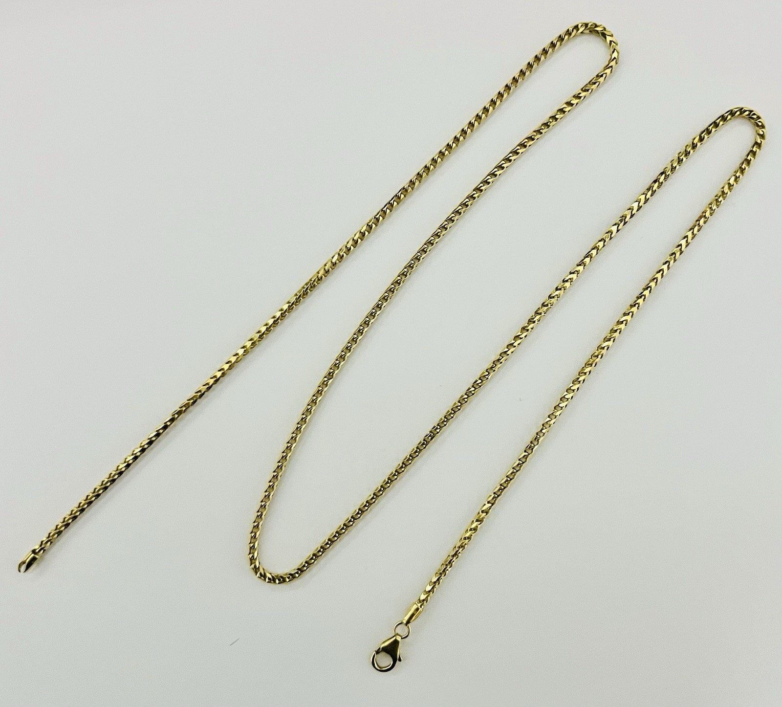 14K Solid Yellow Gold Franco Chain 27” 2.5mm 19.23 Grams